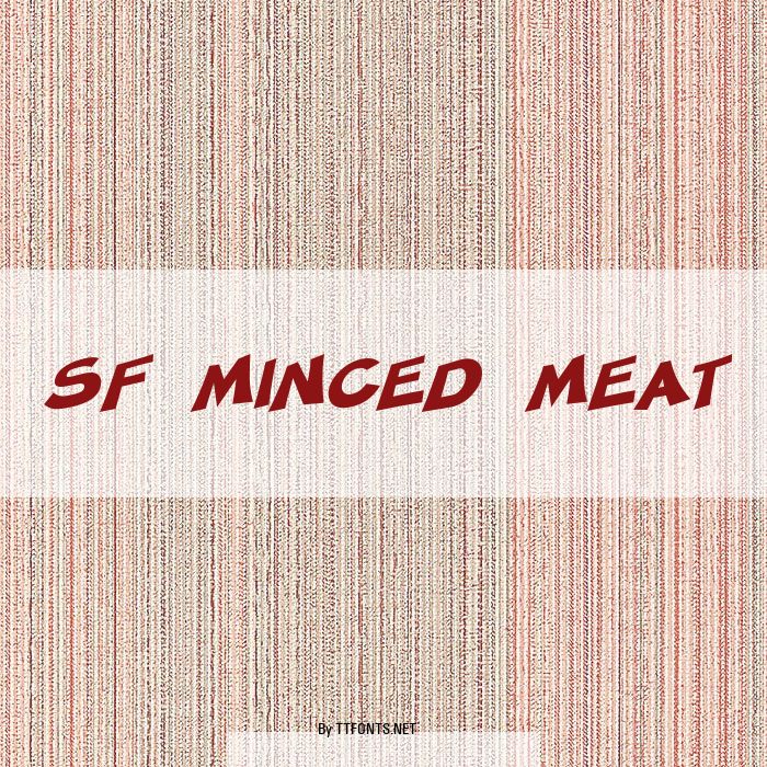 SF Minced Meat example